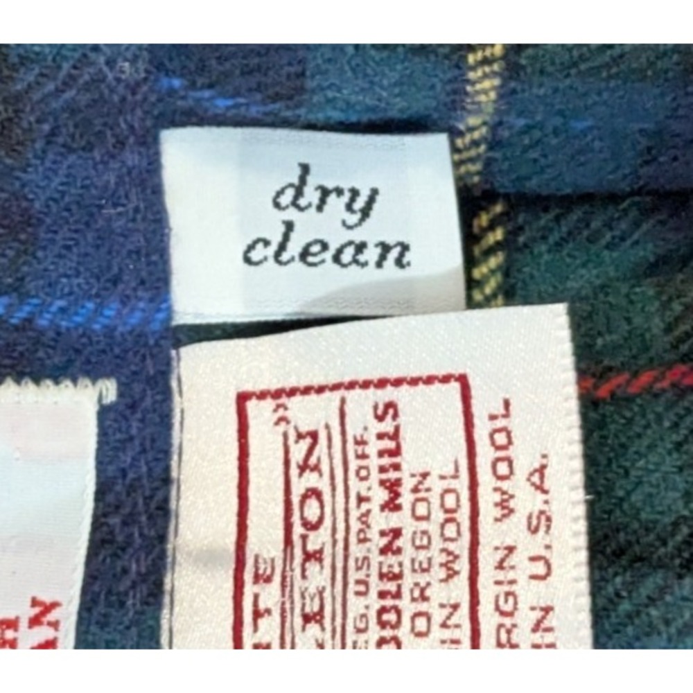 Vintage Pendleton Smith Tartan Plaid Pleated Skirt Dark Academia Preppy 29x29 - Picture 6 of 7